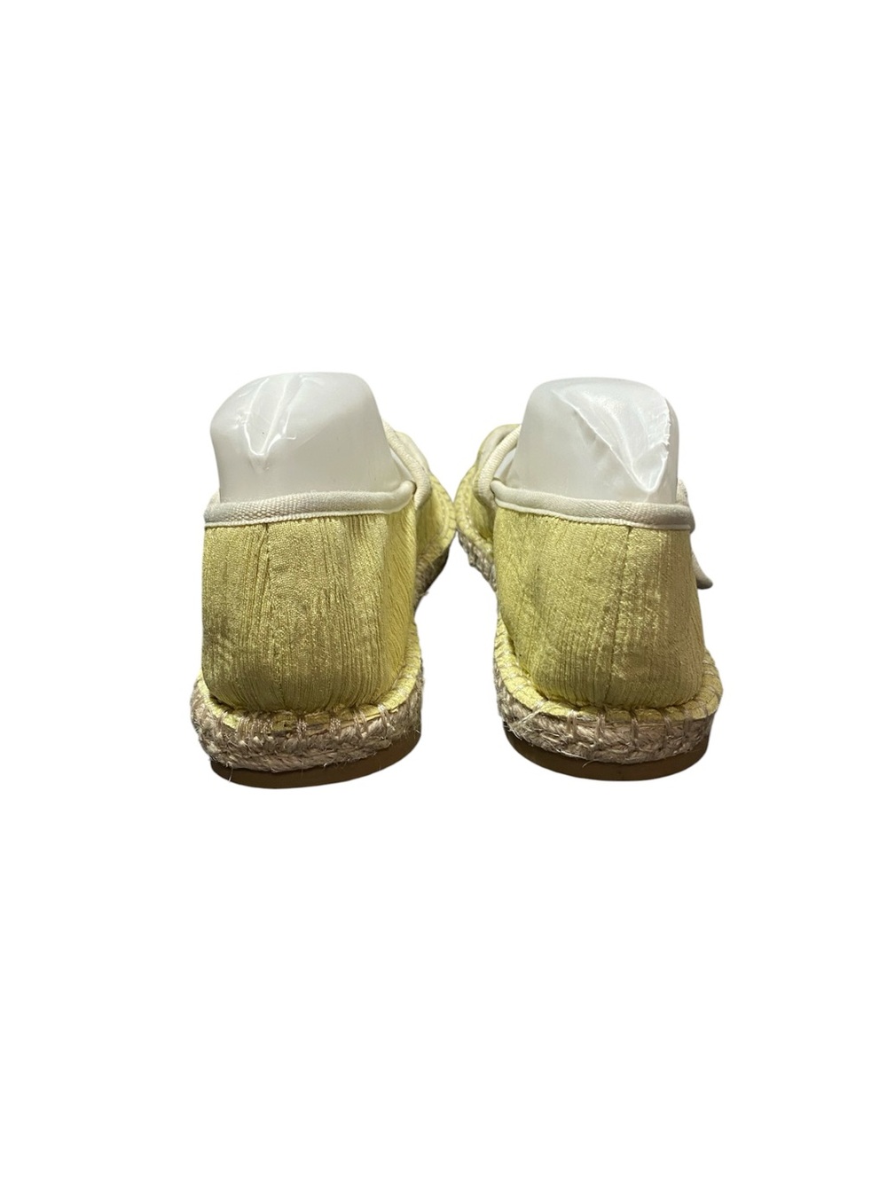CL by Chinese Laundry Yellow & White Mary Jane Espadrille Flats Sz-10Wide - Picture 5 of 5